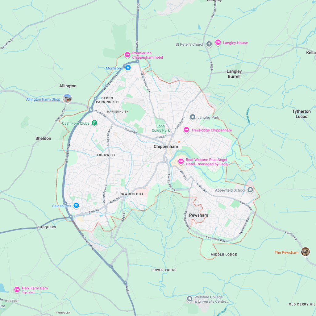 Map of Chippenham